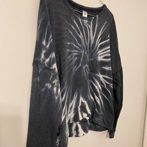 Like new navy/white tye dye tulip front sweatshirt